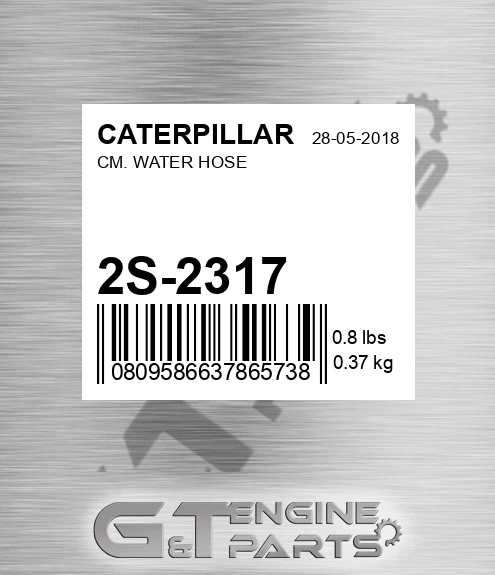 2S-2317 Cm. Water Hose for CATERPILLAR