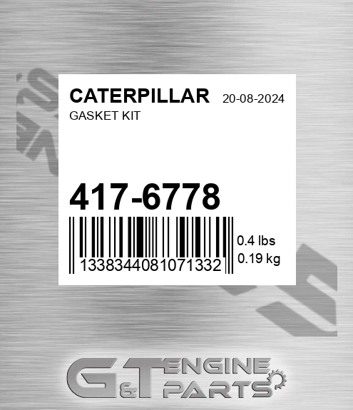 417-6778 Gasket Kit