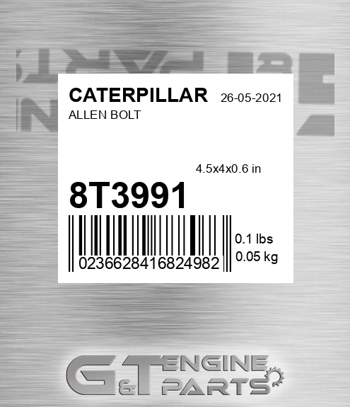8T-3991 Allen Bolt for CATERPILLAR