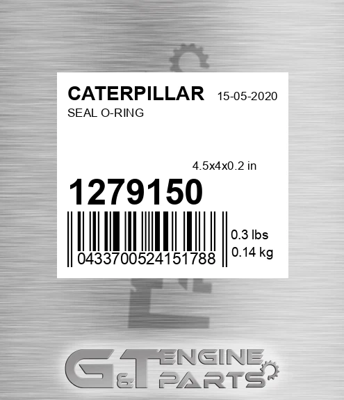 127-9150 Seal O-ring for CATERPILLAR