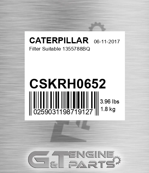 CSKRH0652 Filter Suitable 1355788bq