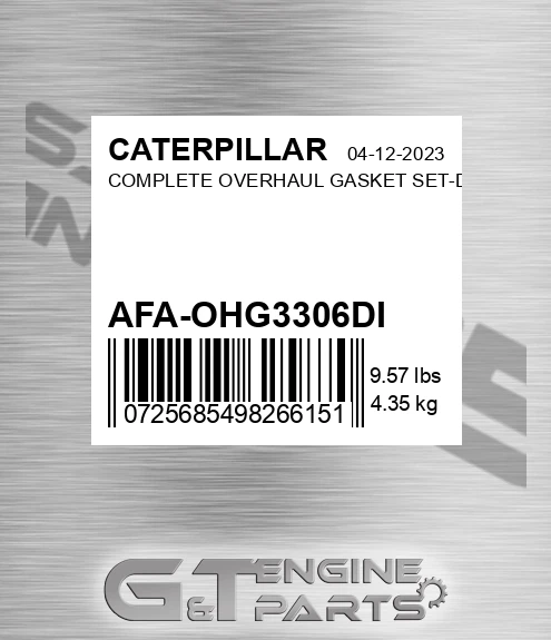 AFA-OHG3306DI Complete Overhaul Gasket Set-di