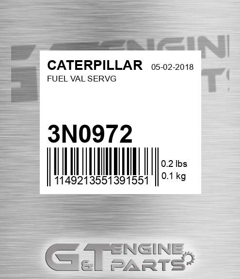 3N0972 Fuel Val Servg for CATERPILLAR