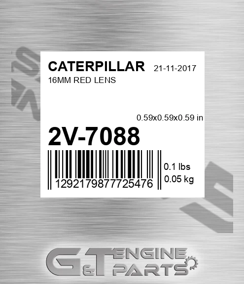 2V-7088 16mm Red Lens for CATERPILLAR