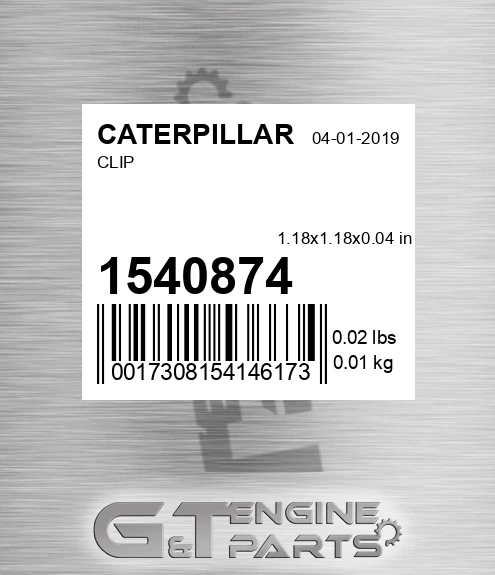 154-0874 Clip for CATERPILLAR