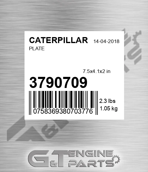 3790709 Plate