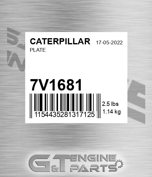 7V1681 Plate