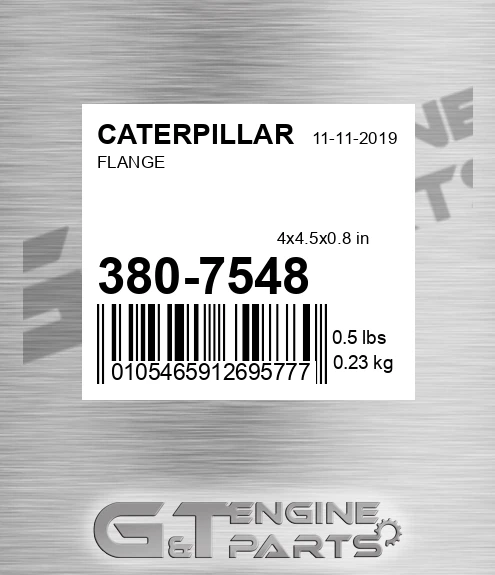 380-7548 Flange for CATERPILLAR
