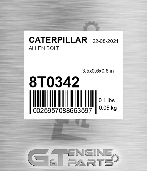 8T-0342 Allen Bolt