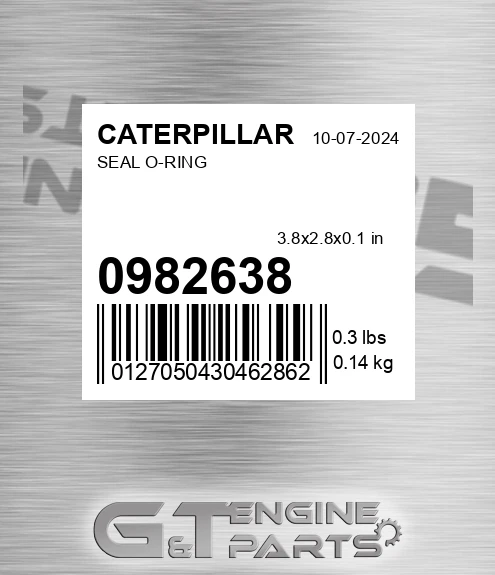 098-2638 Seal O-ring for CATERPILLAR