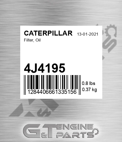 4J4195 Filter, Oil
