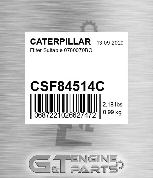 CSF84514C Filter Suitable 0780070bq
