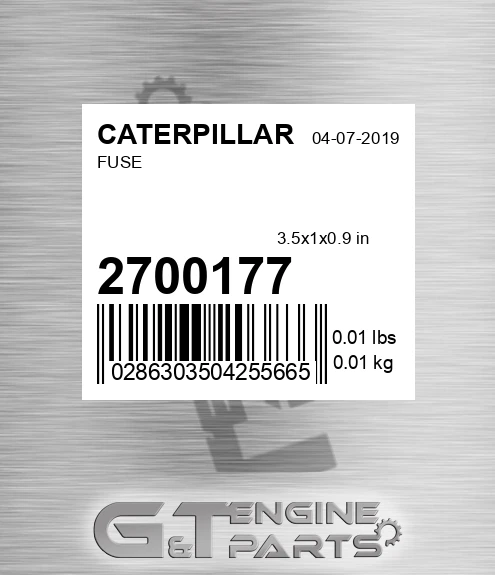 270-0177 Fuse for CATERPILLAR
