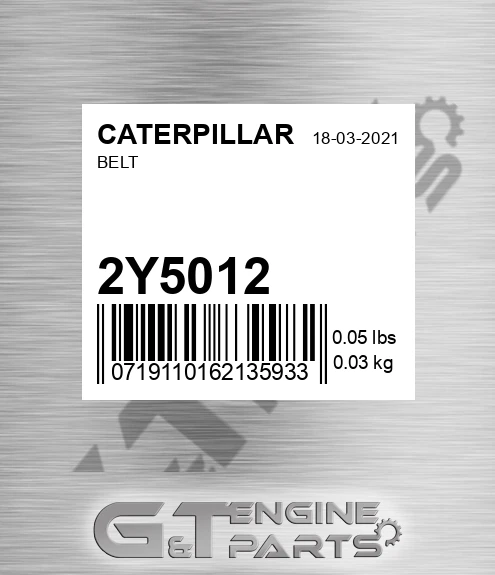 2Y-5012 Belt for CATERPILLAR
