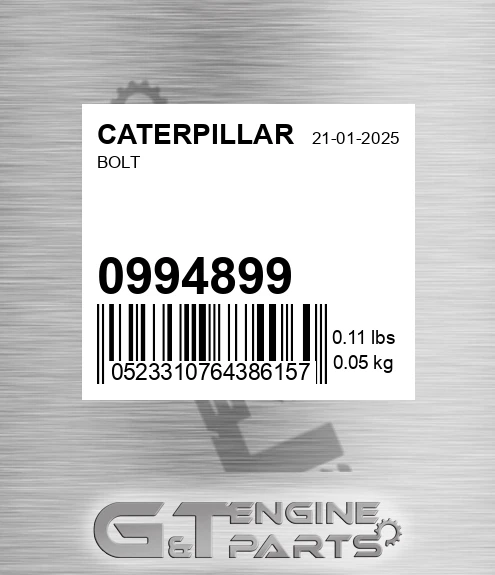 099-4899 Bolt for CATERPILLAR