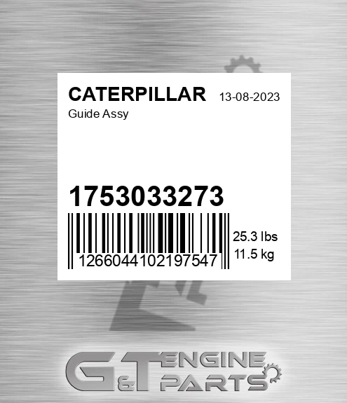1753033273 Guide Assy for CATERPILLAR