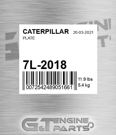 7L-2018 Plate