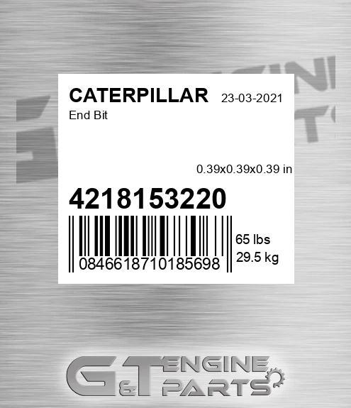 4218153220 End Bit for CATERPILLAR