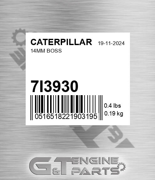 7I-3930 14mm Boss for CATERPILLAR