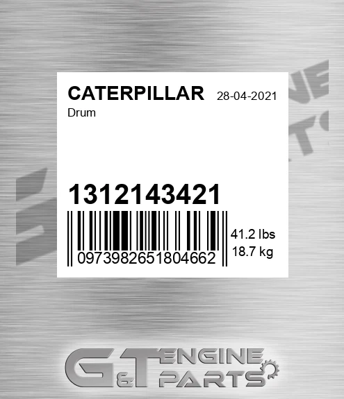 1312143421 Drum for CATERPILLAR