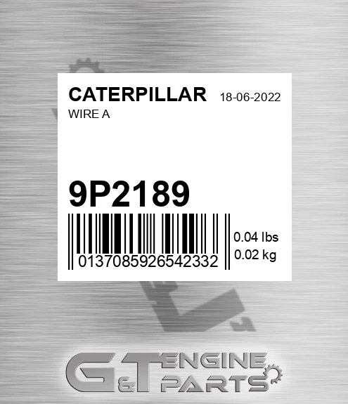 9P2189 Wire A