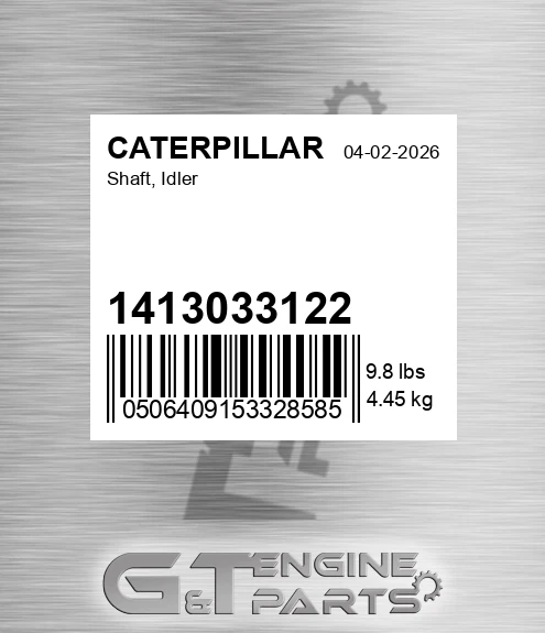 1413033122 Shaft, Idler for CATERPILLAR