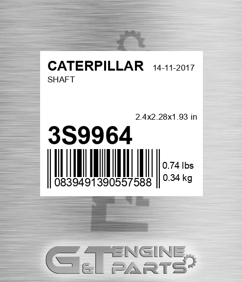 3S9964 Shaft for CATERPILLAR