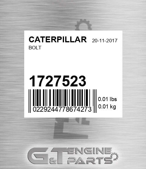 172-7523 Bolt for CATERPILLAR
