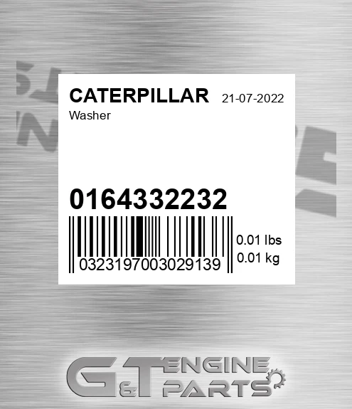 0164332232 Washer for CATERPILLAR