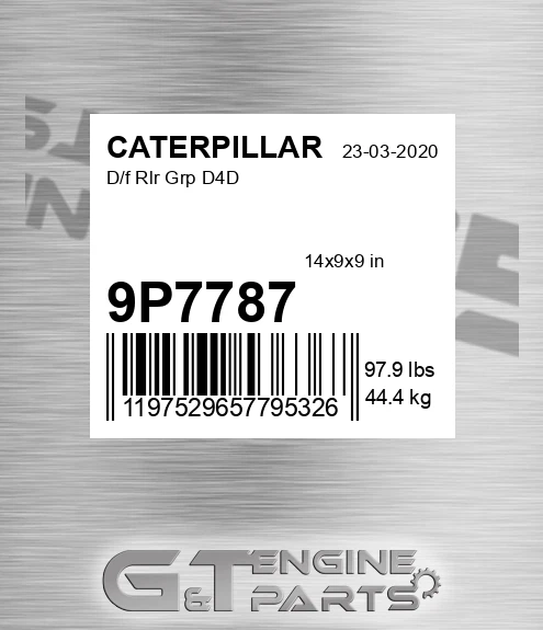 9P7787 D/f Rlr Grp D4d for CATERPILLAR