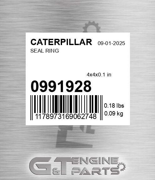 099-1928 Seal Ring for CATERPILLAR