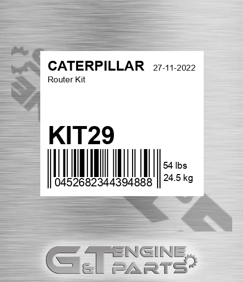 KIT29 CATERPILLAR Router Kit