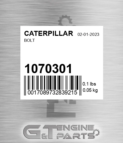 107-0301 Bolt for CATERPILLAR