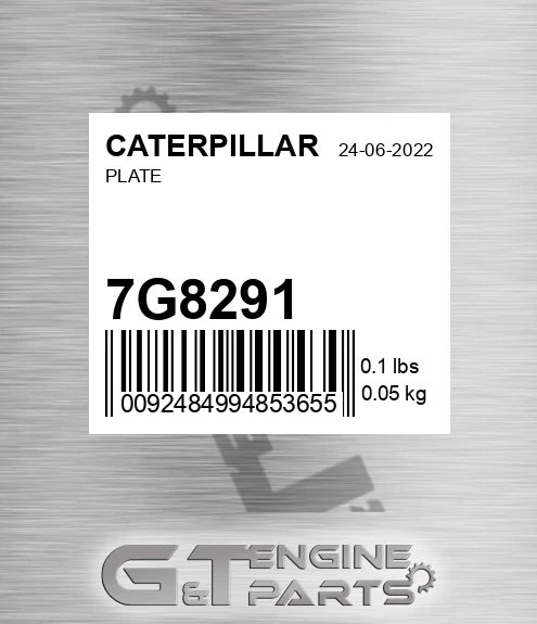 7G8291 Plate
