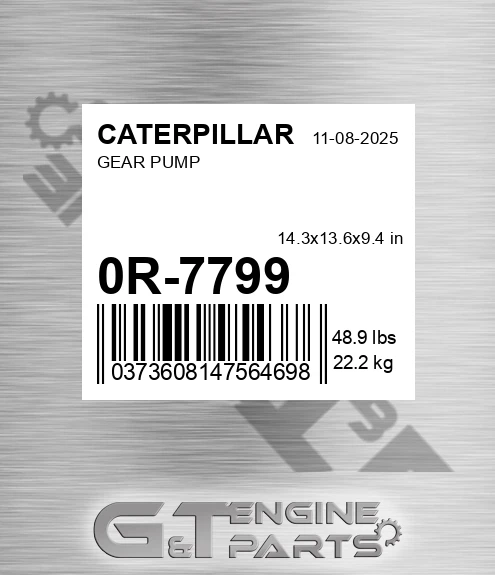 0R-7799 Gear Pump