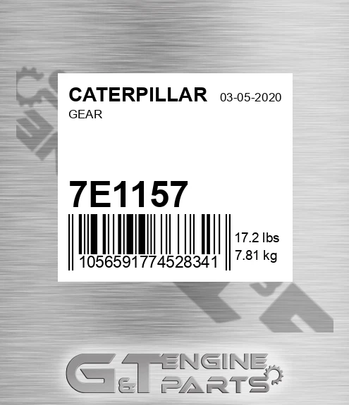 7E1157 Gear for CATERPILLAR