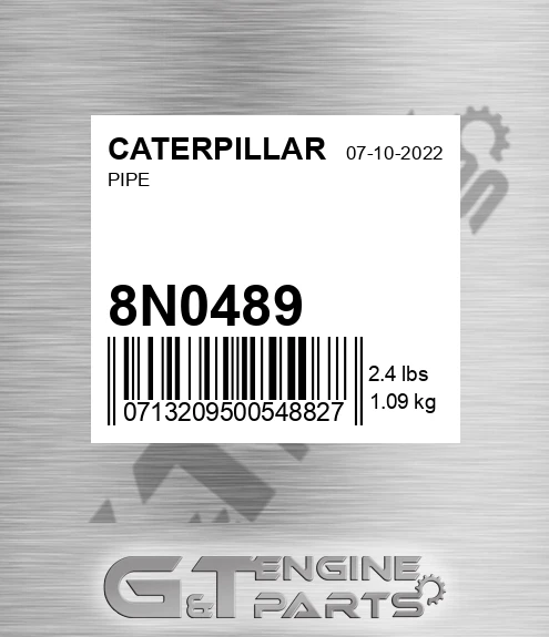 8N0489 Pipe for CATERPILLAR