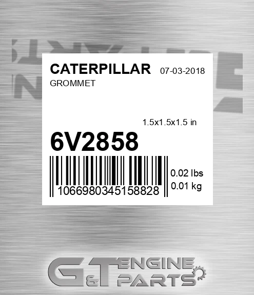 6V2858 Grommet for CATERPILLAR