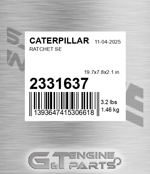 2331637 Ratchet Se for CATERPILLAR