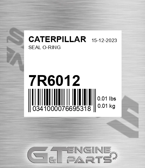 7R-6012 Seal O-ring for CATERPILLAR