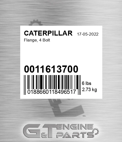 0011613700 Flange, 4 Bolt for CATERPILLAR