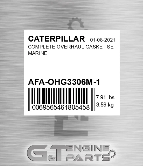 AFA-OHG3306M-1 Complete Overhaul Gasket Set - Marine