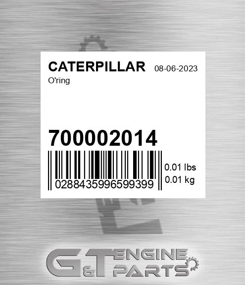 700002014 O'ring