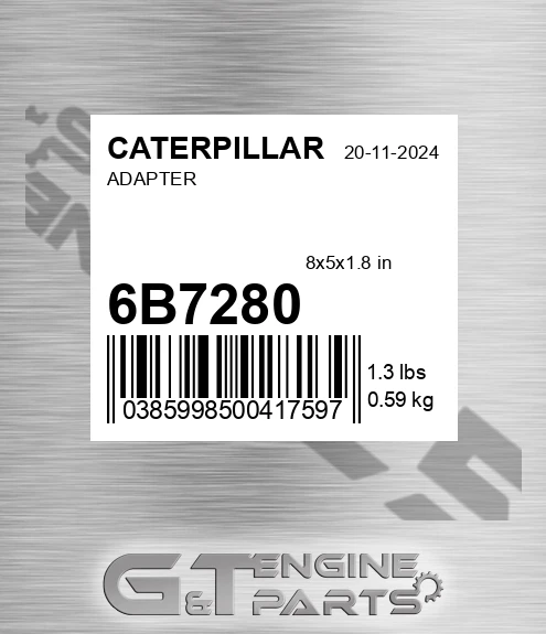 6B-7280 Adapter for CATERPILLAR