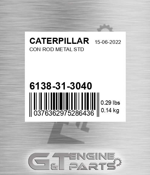 6138-31-3040 Con Rod Metal Std