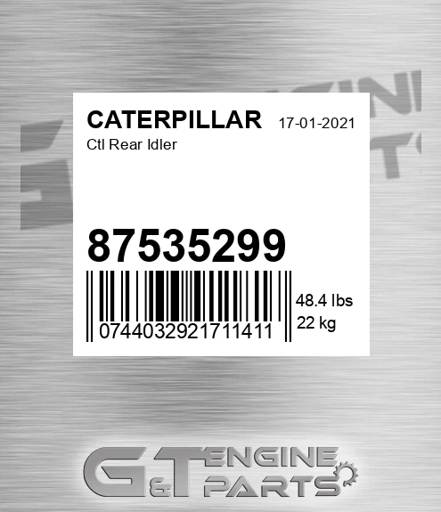 87535299 Ctl Rear Idler