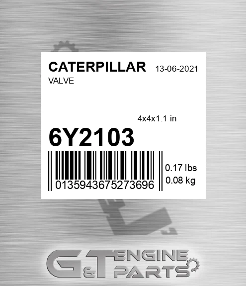 6Y-2103 Valve for CATERPILLAR