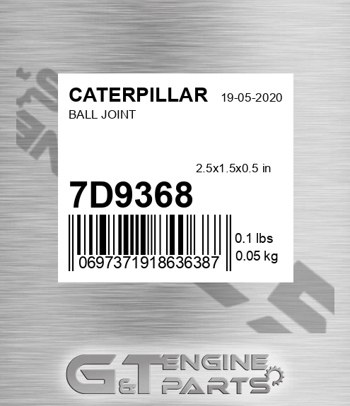 7D-9368 CATERPILLAR Ball Joint