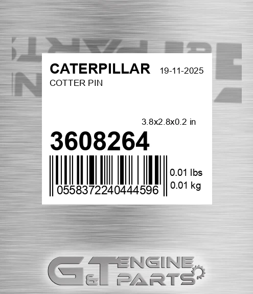 360-8264 CATERPILLAR Cotter Pin