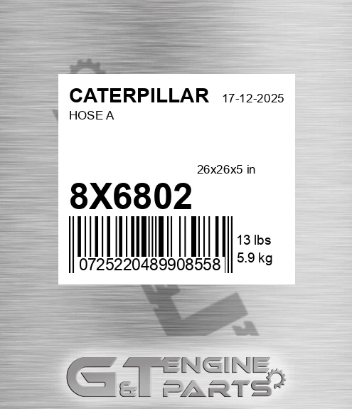 8X6802 Hose A for CATERPILLAR